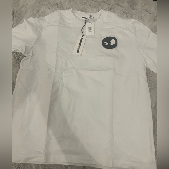 MCQ SWALLOW MONSTER PATCH TEE OPTIC WHITE SZ M - Picture 6 of 6
